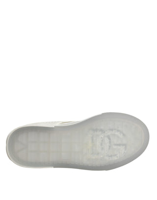 Dolce &amp; Gabbana White DG Logo CUSTOM 2.Zero Sneakers Shoes