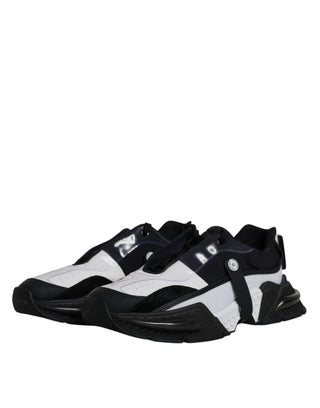 Dolce &amp; Gabbana Black White Airmaster Men Sneakers Shoes