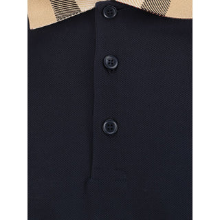 Burberry Blue Cotton Polo Shirt