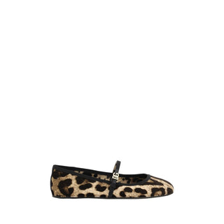 Dolce &amp; Gabbana leopard-print ballerinas