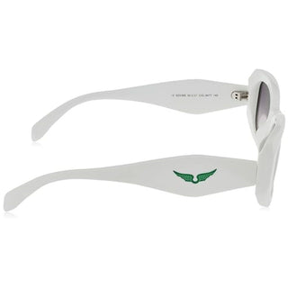 Zadig &amp; Voltaire White Acetate Sunglasses