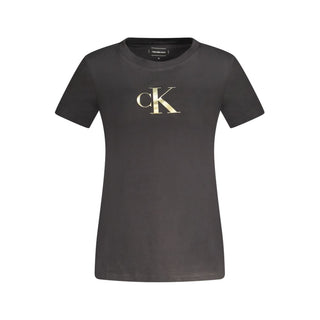 Calvin Klein Black Cotton Women TShirt