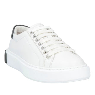 Les Hommes White Leather Di Calfskin Sneaker