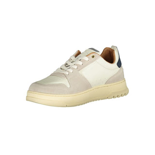 Blauer White Polyester Sneaker