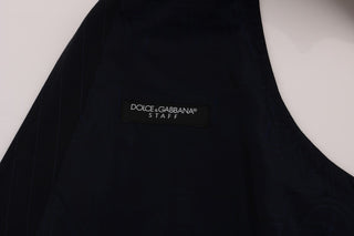 Dolce & Gabbana Elegant Striped Wool Blend Waistcoat Vest