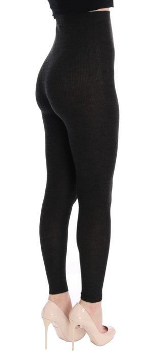 Dolce &amp; Gabbana Elegant High-Waist Cashmere Tights Pants