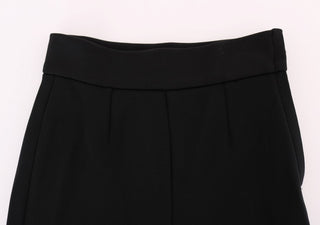 Dolce &amp; Gabbana Elegant Black High Waist Stretch Tights