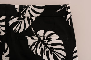 Dolce &amp; Gabbana Slim Fit Leaf Print Ankle Pants