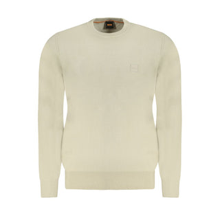 Hugo Boss Beige Cotton Sweater