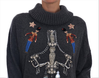 Dolce & Gabbana Enchanted Crystal Turtleneck Sweater