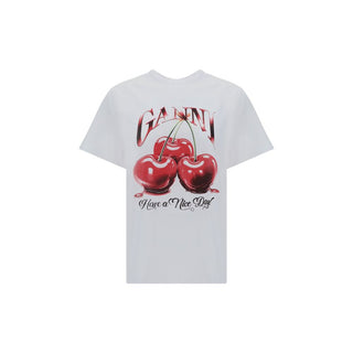 Ganni Cherry Relaxed T-Shirt