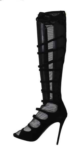 Dolce &amp; Gabbana Elegance Redefined: Chic Knee-High Stiletto Boots