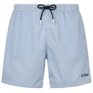 MC2 Saint Barth Light Blue Polyester Men's Swim Trunks