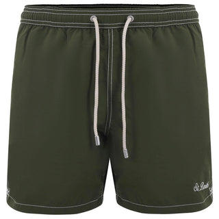 MC2 Saint Barth Green Polyester Men's Swim Trunk