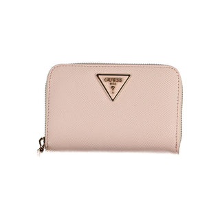 Guess Jeans Pink Polyethylene Wallet