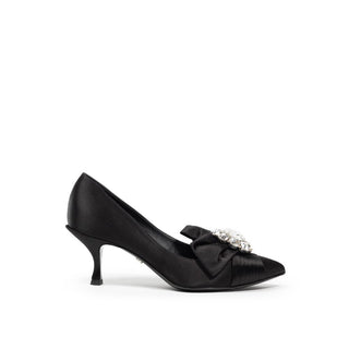 Dolce &amp; Gabbana Black Viscose Pump