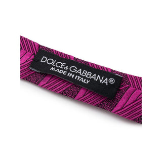 Dolce & Gabbana Fuchsia Silk Ties & Bowty