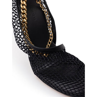 Bottega Veneta Black Leather Sandal