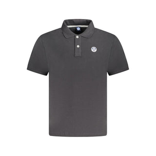 North Sails Black Cotton Polo Shirt