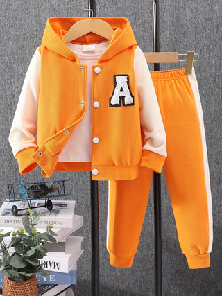 Toddler Girls 2 Piece Outfits Hooded Sweatshirt and Velvet Joggers Pants Kids Clothes Spring Autumn Outdoor 