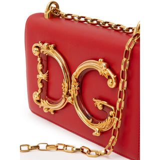 Dolce &amp; Gabbana Red Leather Handbag