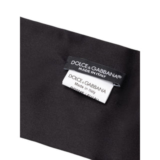 Dolce &amp; Gabbana Black Silk Scarf