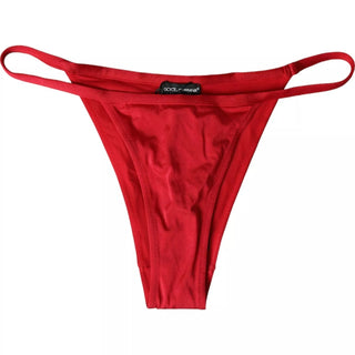 Dolce & Gabbana Red Nylon Stretch Beachwear Swimwear Bottom Bikini