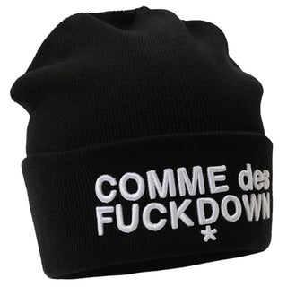 Comme des Fuckdown Black Acrylic Hats &amp; Cap