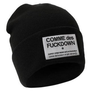 Comme des Fuckdown Black Acrylic Hats &amp; Cap