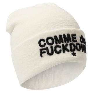 Comme Des Fuckdown White Acrylic Hats &amp; Cap