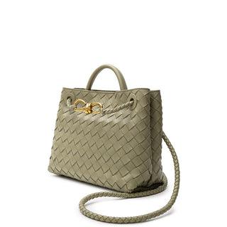 Bottega Veneta Green Leather Handbag