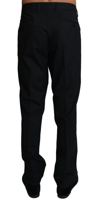 Dolce &amp; Gabbana Elegant Black Formal Wool Blend Trousers