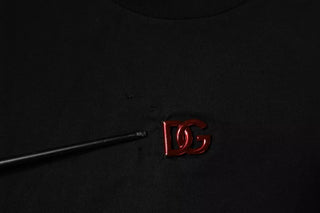 Dolce & Gabbana Black DG Logo Crew Neck Short Sleeve T-shirt