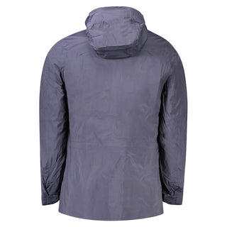 K-WAY Blue Nylon Men Jacket