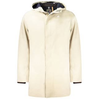 K-WAY Beige Polyester Men Jacket