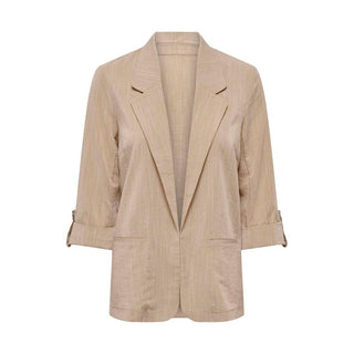 Only Beige Viscose Suits &amp; Blazer