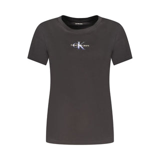 Calvin Klein Black Cotton Tops & T-Shirt