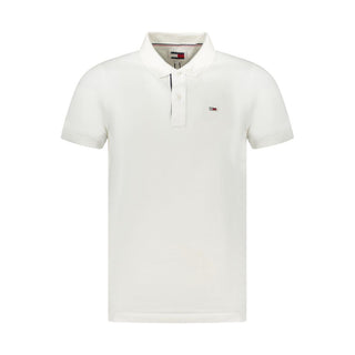 Tommy Hilfiger White Cotton Polo Shirt