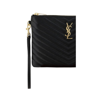 Saint Laurent Matelassé Pouch Bag