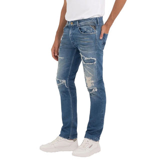 Replay Blue Cotton Jeans & Pant