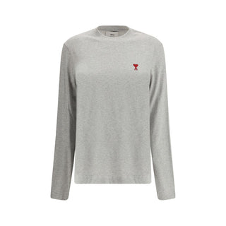 Ami Paris Long sleeve logo Top