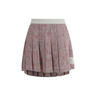 Thom Browne Tweed pleated desig Miniskirt