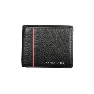 Tommy Hilfiger Black Leather Men Wallet