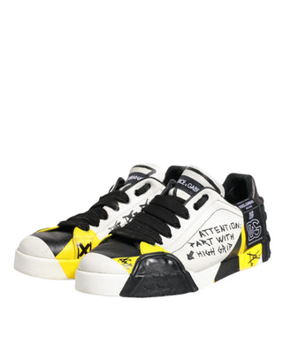 Dolce & Gabbana Multicolor Lettering Portofino Sneakers Shoes