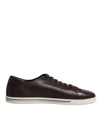 Dolce & Gabbana Brown Low Top Men Saint Tropez Sneakers Shoes