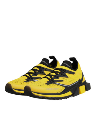 Dolce & Gabbana Yellow SORRENTO Sport Stretch Sneakers Shoes