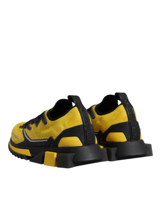 Dolce & Gabbana Yellow SORRENTO Sport Stretch Sneakers Shoes