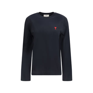 Ami Paris Long sleeve logo Top