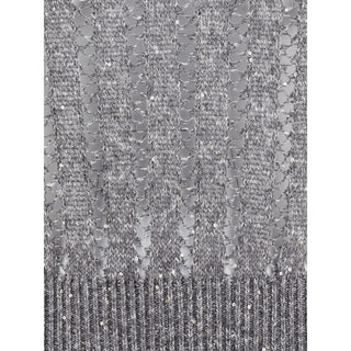 Brunello Cucinelli Openwork knit pattern Sweater with sequins