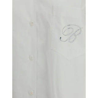 Blumarine Shirt with strassed logo